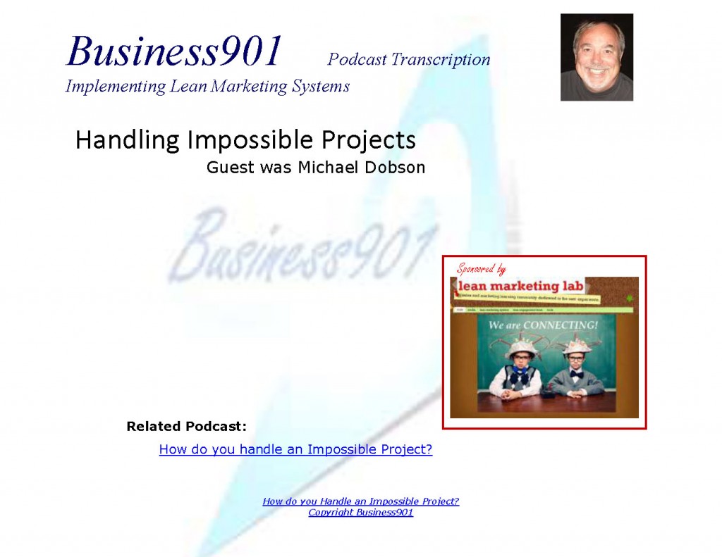 Handling Impossible Projects
