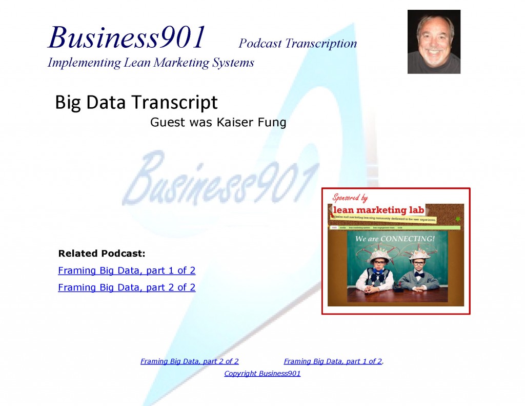 Big Data Transcript