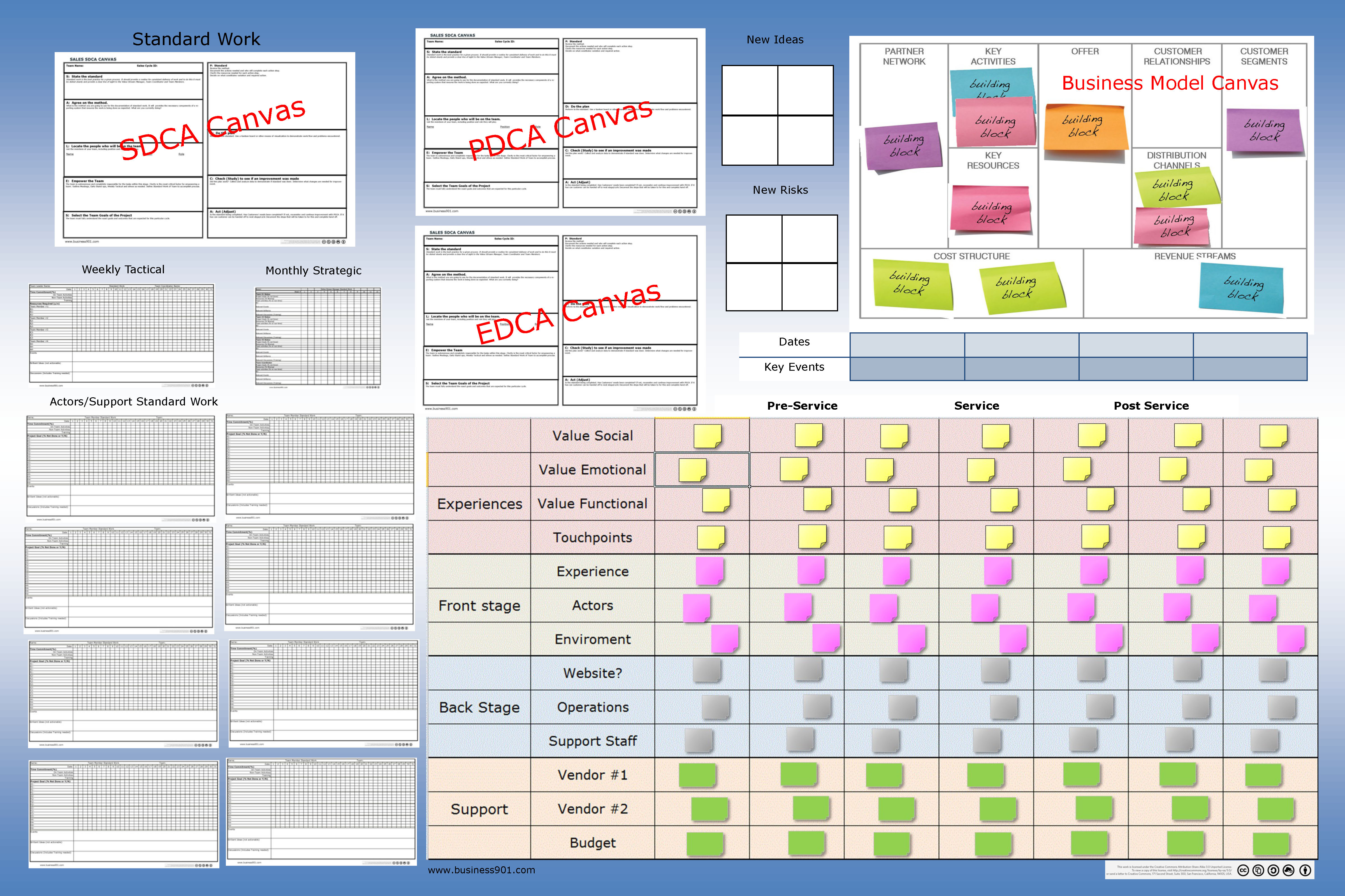 daily management visual management board template