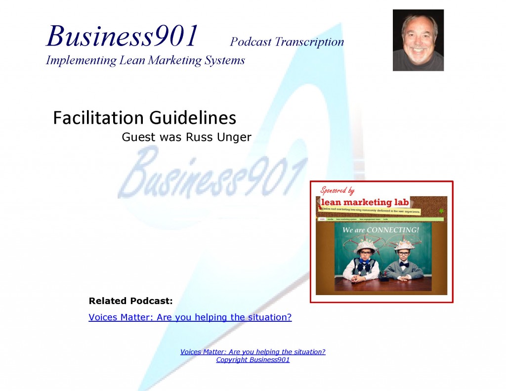 Facilitation Guidelines