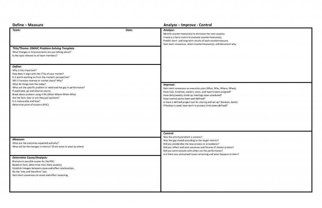 DMAIC A3